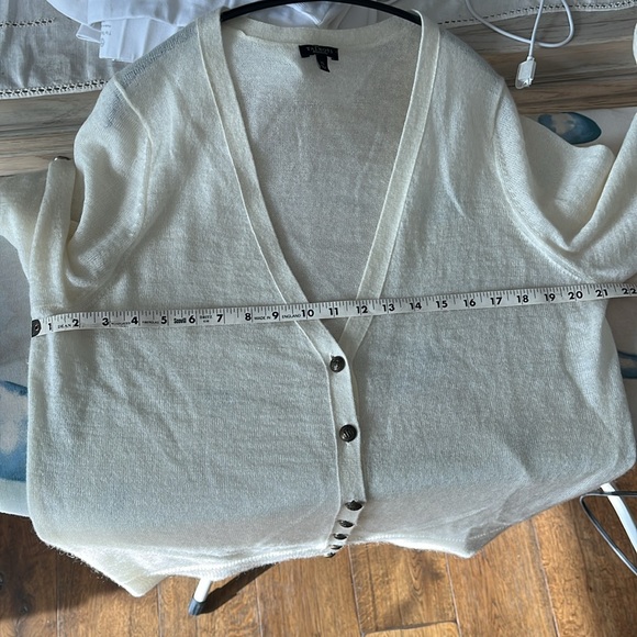 Cream Talbots cardigan - Picture 4 of 6
